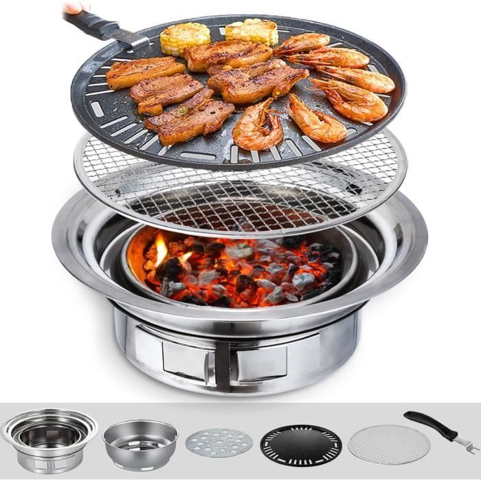 Ehskzjh Adike Micegen Barbecue Au Charbon De Bois, 35,7 Cm, Anti ...