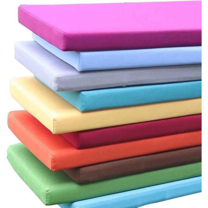 Coussin De Banc De Jardin 2/3 Places Uyeoco - Tissu Pelucheux Antidérapant - Plusieurs Tailles 30x180cm