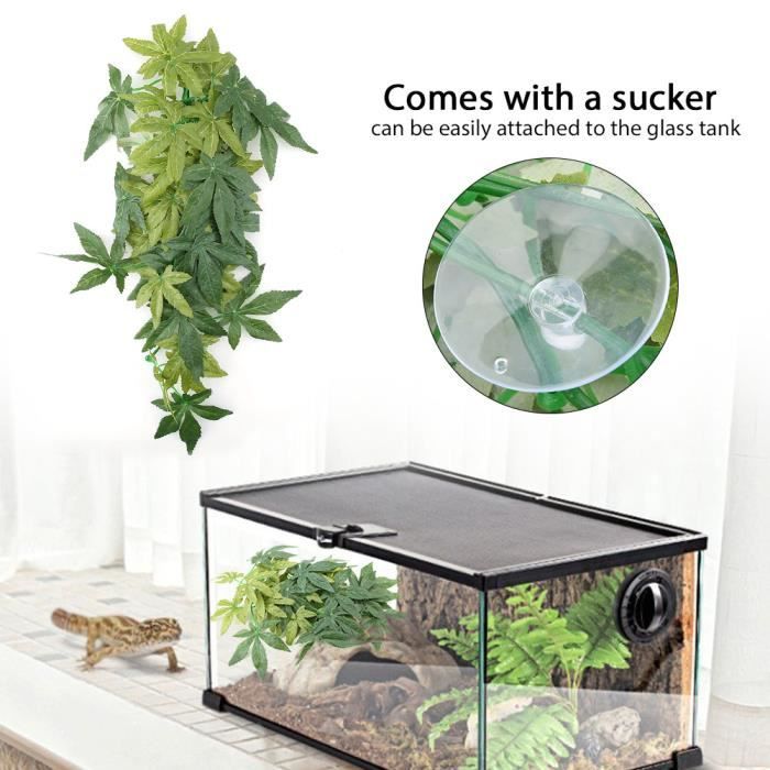 Meilleurs prix pour SURENHAP plante artificielle d'aquarium Plante artificielle verte fausses feuilles décor d'ornements de animalerie figurine
