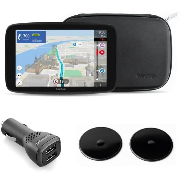 TomTom - GO Camper Max 2ème génération Premium Pack - GPS Camping-car caravanes et voiture - 7 pouces - Carte Monde