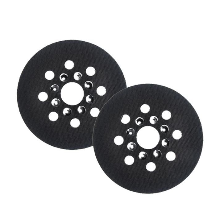 Lot De 2 Disques Abrasifs 8 Trous 125 Mm - Pour Ponceuse Excentrique Makita BO5041, BO5031, BO5021, M9204, MT900