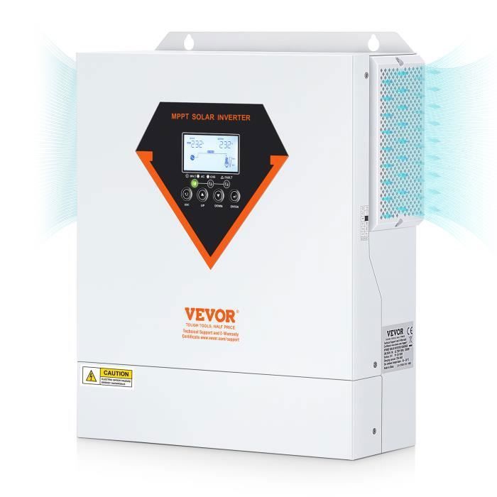 Y&H Onduleur Solaire Hybride 4200 W Avec Deux Tensions De Batterie 12 V 24 V - Chargeur