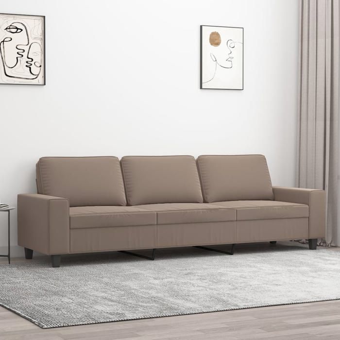 Canapé 4p convertible express 18 cm tissu bleu VIZIR