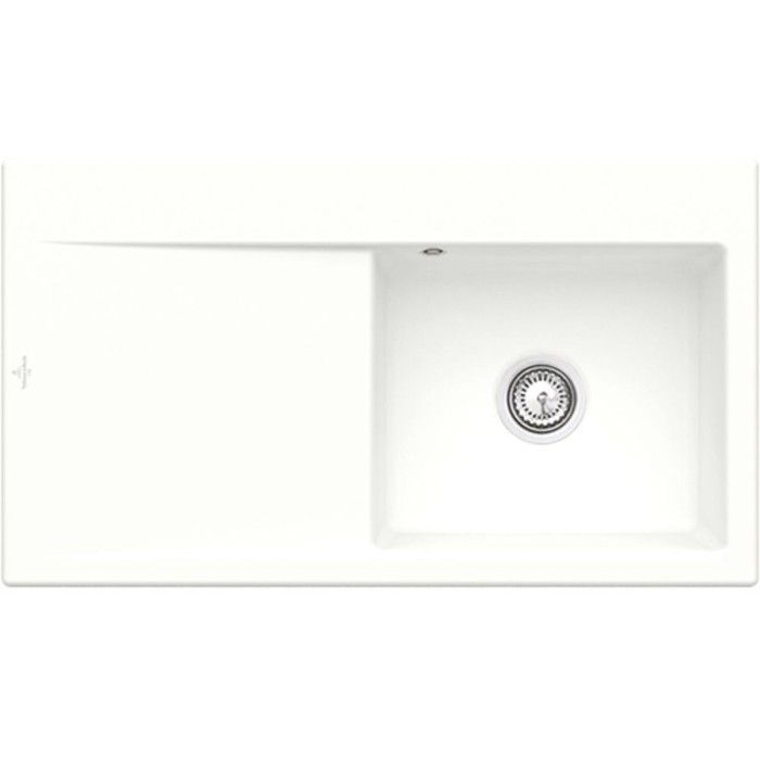 Evier 1 cuve avec vidage automatique VILLEROY ET BOCH Subway 50 flat ceramic plus - vue 2