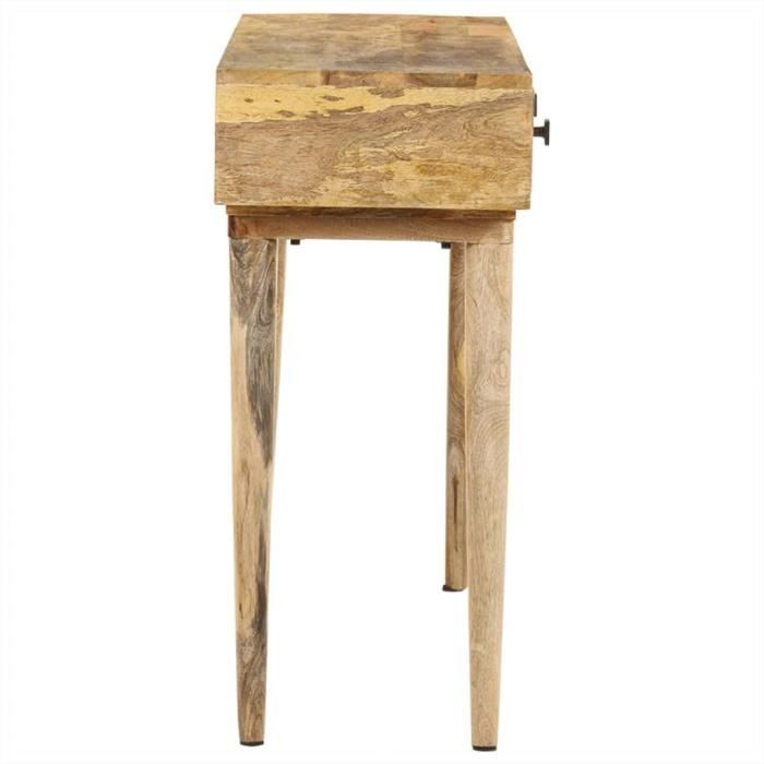 Table console - VINGVO - SWT(320803) - Bois de manguier massif - 115x35x76 cm - Rectangulaire