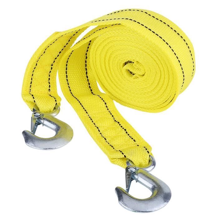 Sangle De Remorquage 4m 5 Tonnes - Polyester Renforcé - Crochets Sécurisés - Avec Sac De Rangement - Pour Voiture, Camion, VTT - 8