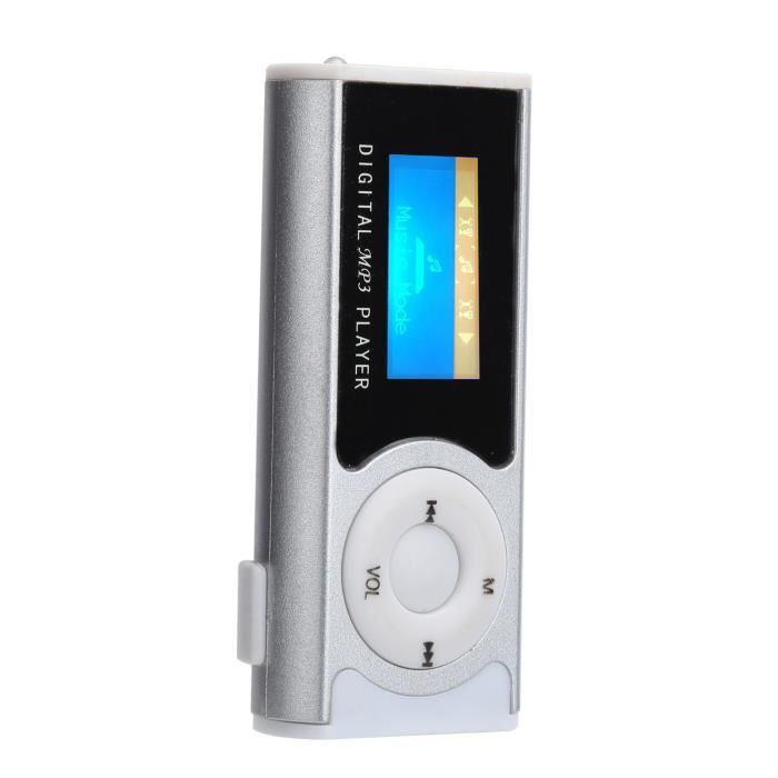 Lecteur MP3 - VVIKIZY - Modèle Clip - 16 Go - Écran LCD - Écouteurs inclus
