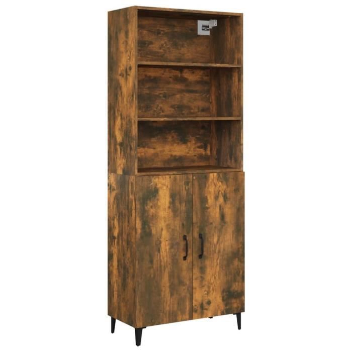 Buffet chêne marron 100x40x79,5 cm bois d'ingénierie