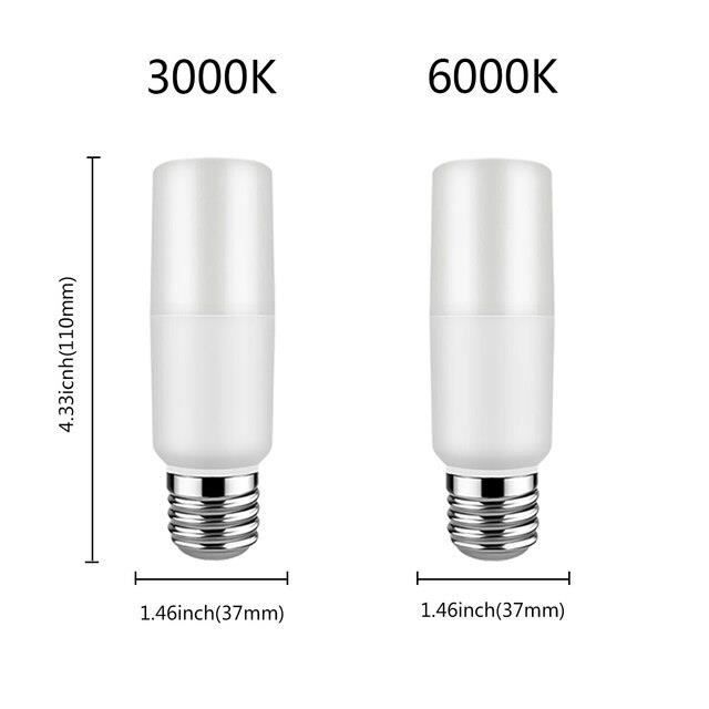 Ampoule E27 200W Dimmable - Blanc Chaud 2800K - 2820 Lumens - Tubulaire JDD - Pack De 2