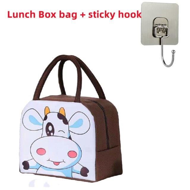 LUNCH BOX,E4lunch box sac isotherme Boîte à déjeuner en forme de