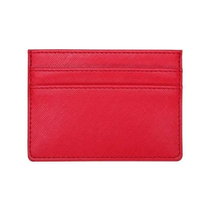 Portefeuille Poche Avant Porte-cartes Cuir SamHeng - Minimaliste Avec Anneau Porte-clés - Hommes Et Femmes Porte Monnaie Femme Cuir