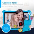 Tablette Éducative 10 pouces Enfant - Bleu - Stylo Tactile inclus - Contrôle Parental - 32Go - RAM 2Go - Idéal Voiture - Android-1