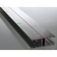 Profil jonction monobloc (en H) - MCCOVER - toiture polycarbonate - L: 3 m - E: 10 mm - Aluminium-1