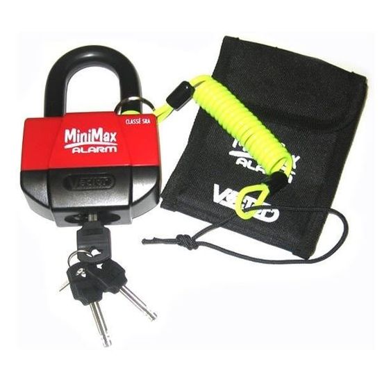 Alarme moto MINIMAX Mini U Bloc Bloque Disque Antivol Security VECTOR SRA 
