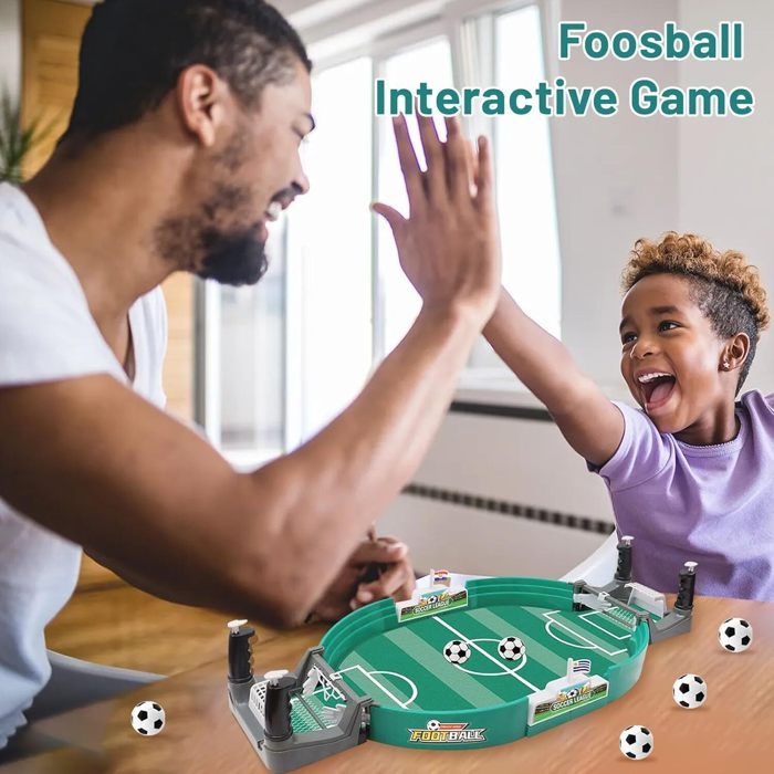 Mini Baby-Foot De Table Portable – Jeu Interactif Parent-Enfant Avec 10 Balles – Idéal Pour Famille & Cadeau