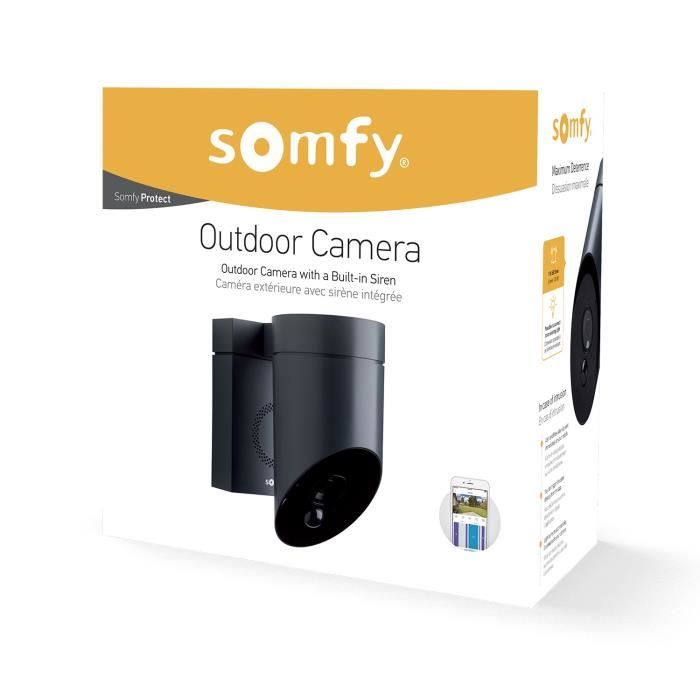 Caméra de surveillance Somfy® avec sirène, blanche