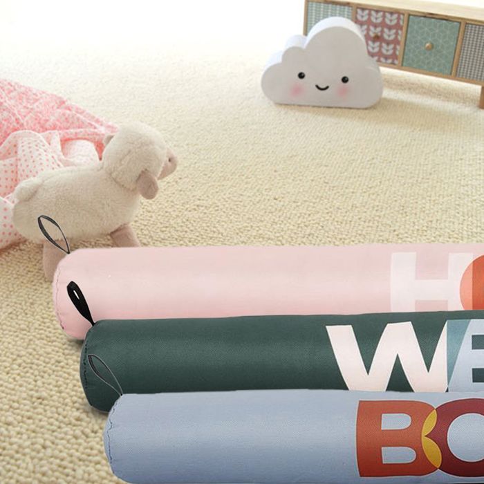 Boudin De Porte 80 FRACTALS Gris Graphite Motif Diamant