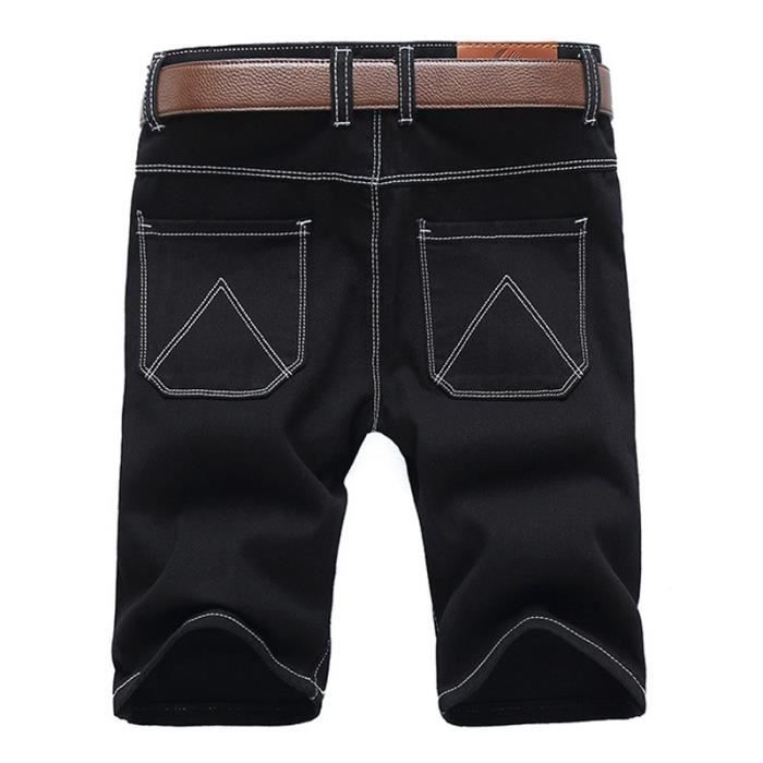 Short Homme Short en jean noir Short de sport Short de plage 1510noir Cdiscount Pret a Porter