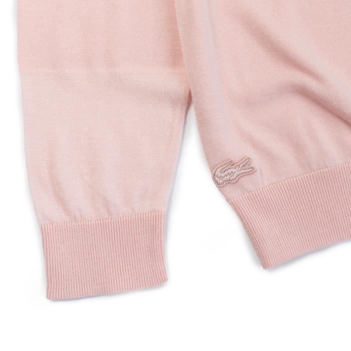 Pull lacoste rose sales femme