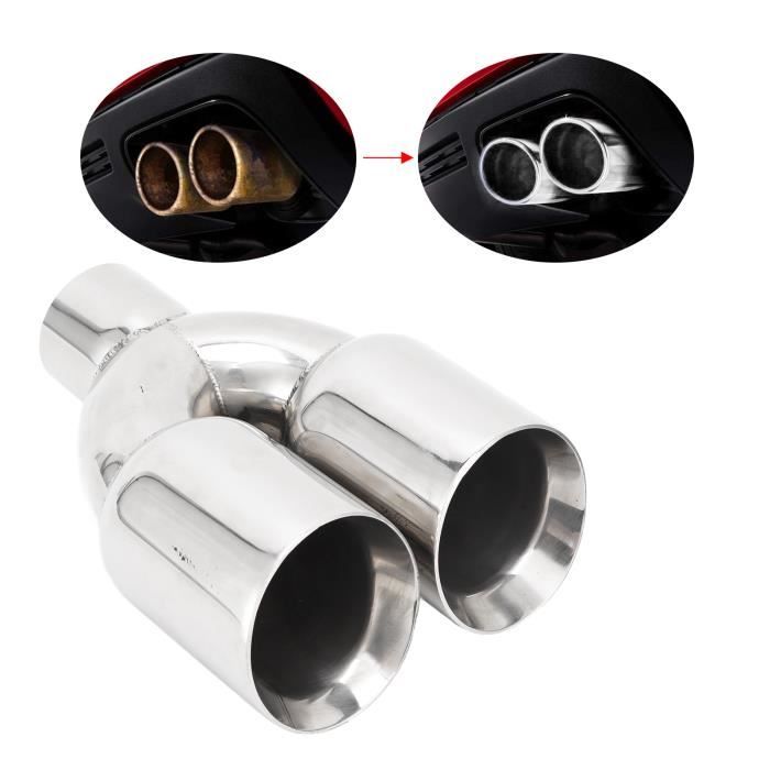 Embout D'échappement Universel Soudé - Acier Inoxydable, Diamètre 76mm à 80mm | Pour Voiture, Moto, Amélioration Puissance