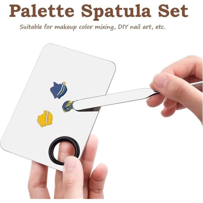 Godelet Double Palette En Acier Inoxydable Avec Couvercles - Pour Peinture à L'Huile Et Diluants
