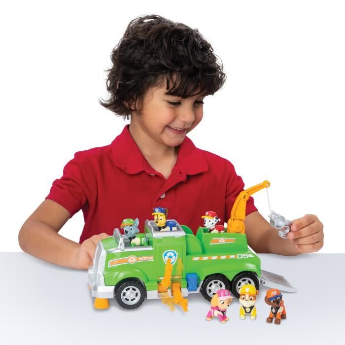Camion de recyclage de Rocky Pat Patrouille Total team rescues - Figurine  pour enfant - Achat & prix