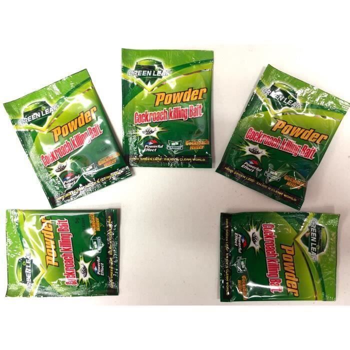 Green Leaf Pack 5 Sachets Poudre appât anti MOUCHE piege anti