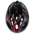 JSZ bicyclette de sport velo cyclisme casque de securite avec visiere en fibre de carbone pour adulte -Rouge-2