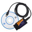 Interface ELM327 USB V1.4 Outil OBD2 Auto Diagnostic Scanner -2