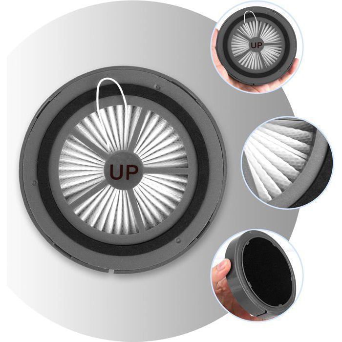 Lot De 5 Filtres Lavables De Rechange Pour Robot Aspirateur Ultenic Pro - Entretien Facile, Maintient La Performance