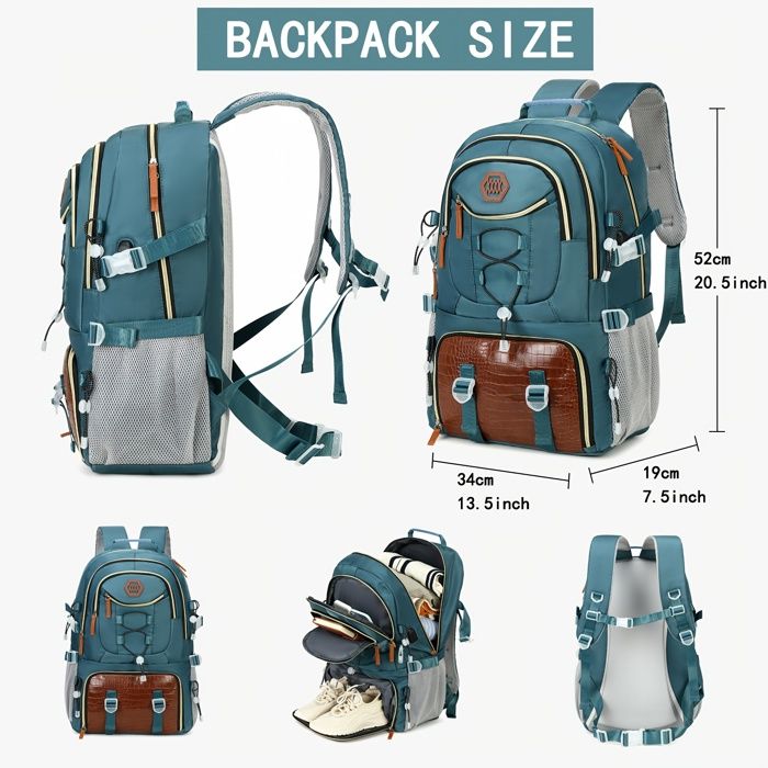 Cocosity sac à dos de voyage Sac à Dos Imperméable Noir 40L Pour Les