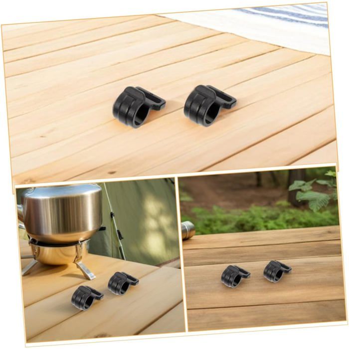 24pcs Clips de Fixation Coupe-Vent Pinces de Sangle Portables Légères pour Extérieur Auvent 24pcs Clips de Fixation Coupe-Vent Pinces de Sangle Portables Légères pour Extérieur Auvent