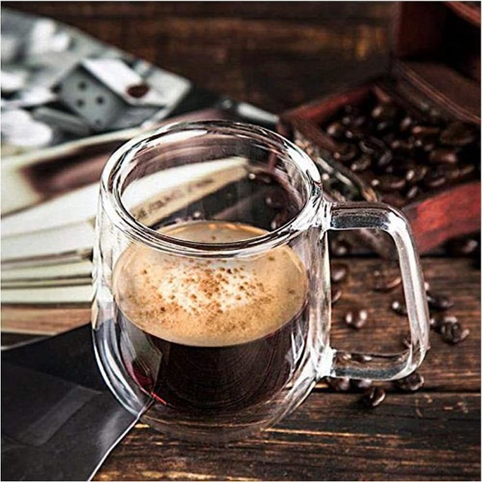 Tasse double paroi 250 ml - Tasse à café et soucoupe