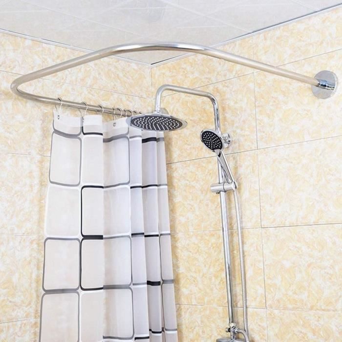 Generic Tringle rideau douche barre coin ; barre rideau pour salle de bain  à prix pas cher