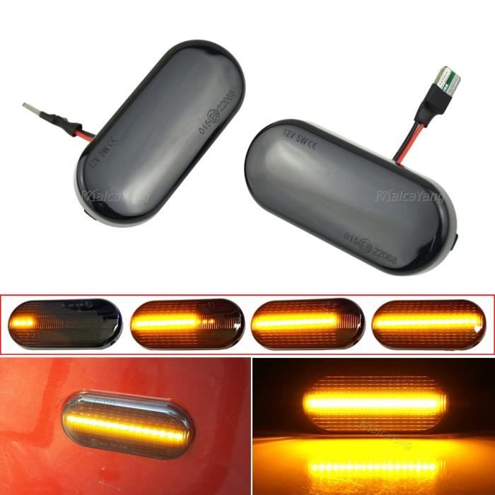 Clignotant Latéral LED Ambre Pour BMW X3 F25, X5 E70, X6 E71/E72 - Remplacement Style Noir