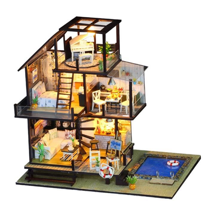 Maison Miniature a Construire DIY Cadre Photo Miniature Bois en Kit avec  AntiPoussière et MeublesCadeau de Bricolage Artisana 637 - Cdiscount Jeux -  Jouets