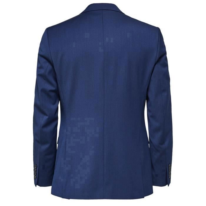 Veste Blazer Selected Mylobill Slim Bleu Profond Taille