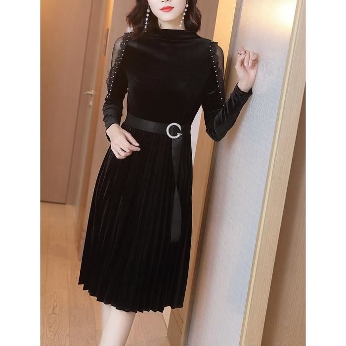 Robe hotsell velour plissée