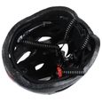 JSZ bicyclette de sport velo cyclisme casque de securite avec visiere en fibre de carbone pour adulte -Rouge-3