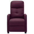 Moderne Fauteuil relax massage Fauteuil inclinable style contemporain Fauteuil TV Relaxation - Violet Tissu♫2255-3