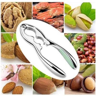 WENRERO Casse-Noix en Acier Inoxydable Pince Casse Noisette Pinces à Noix Robuste Pince Casse
