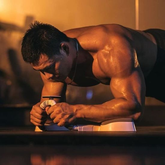 Entraîneur De Planche Avec Minuterie – Push-up, Gainage, Abdos – Portable Et Antidérapant