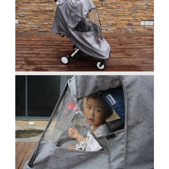 Habillage Pluie Poussette Bébé Housse de Pluie Poussette Universelle Habillage Pluie Poussette Bébé Housse de Pluie Poussette Universelle