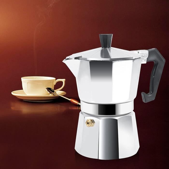Machine à espresso manuelle style italien, 3 tasses, cafetière