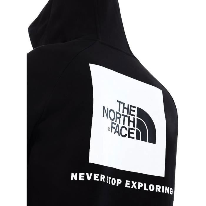the north face red box hoodie