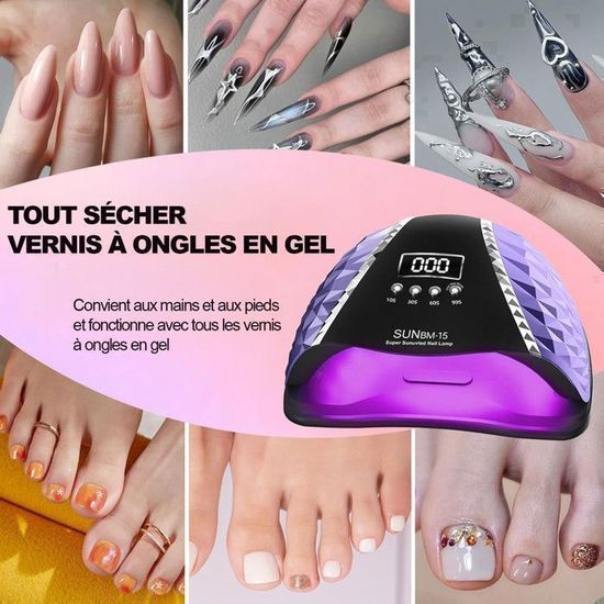Lampe UV/LED 36W Pour Ongles Gel - Professionnelle Avec Minuteur - Sèche Vernis Rapidement