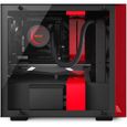 NZXT BOITIER PC H200i - Rétroéclairage RGB - Noir / Rouge - Verre trempé - Format Mini ITX (CA-H200W-BR)-7
