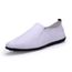 Moccasin homme En Cuir Poids Léger Marque De Luxe Chaussure hommes Fond  doux Grande Taille Moccasins 2017 nouvelle Mode chaussures Blanc - Cdiscount