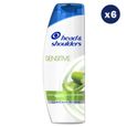 6 Shampoings Sensitive 285ml, Head & Shoulders-0