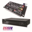 Pack sonorisation amplificateur 700W SA1000 + Table de mixage 4 voies 7 entrées-0